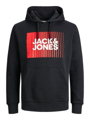 JACK & JONES Herren Jjecorp Logo Sweat Hood Play Noos Kapuzenpullover