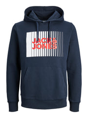 JACK & JONES Herren Jjecorp Logo Sweat Hood Play Noos Kapuzenpullover